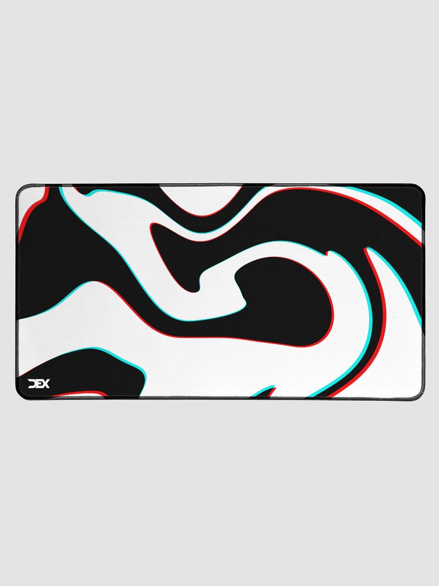 Chromatic Abberation Desk Mat - "Crimson Moon" product image (3)