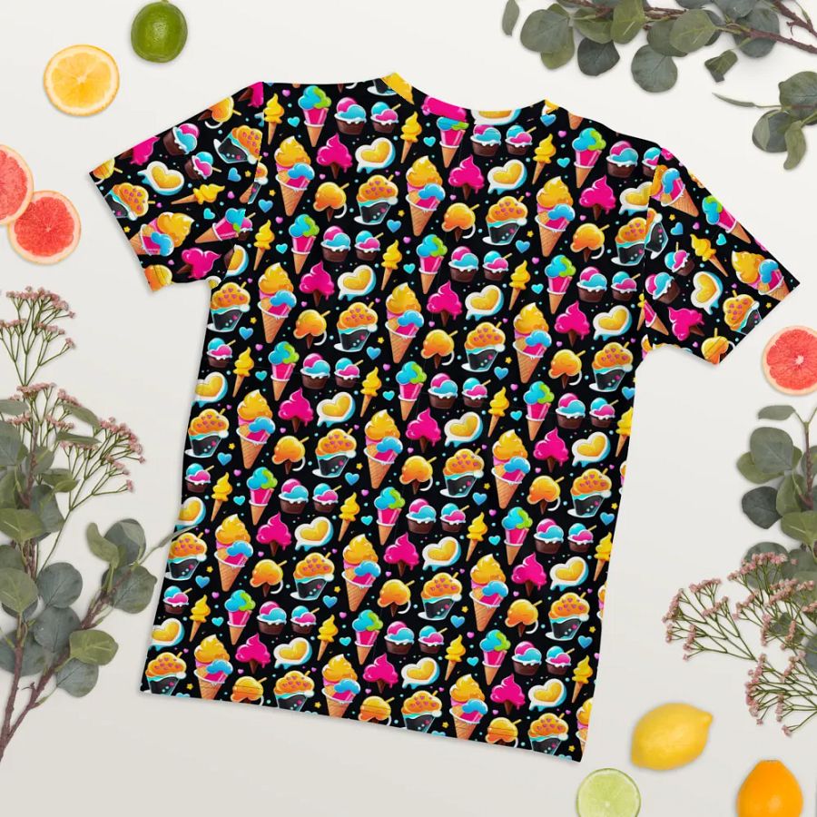 Ice Cream Pattern All Over Print T-shirt product image (8)