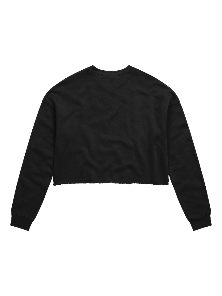 Lost Souls Women's Fleece Crop Sweatshirt - Black Gothic Doll Design by Midnight Veil Designs product image (2)