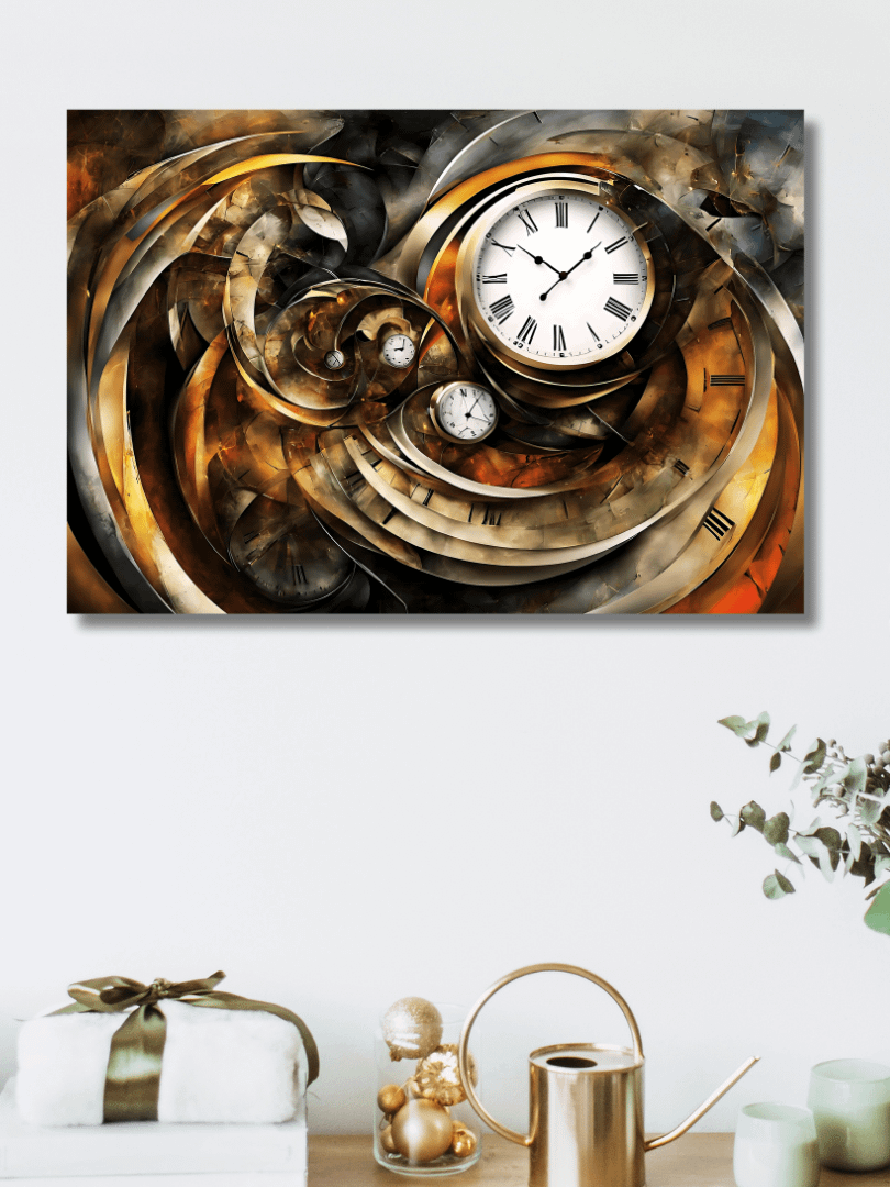 Time Confusion-12 | Canvas Artistic Wall Painting product image (7)