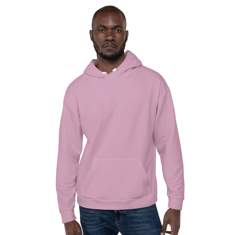 Plain Lilac Purple Soft Summer Unisex Recycled Polyester Heavyweight Premium Hoodie by Treasure Pie product image (7)