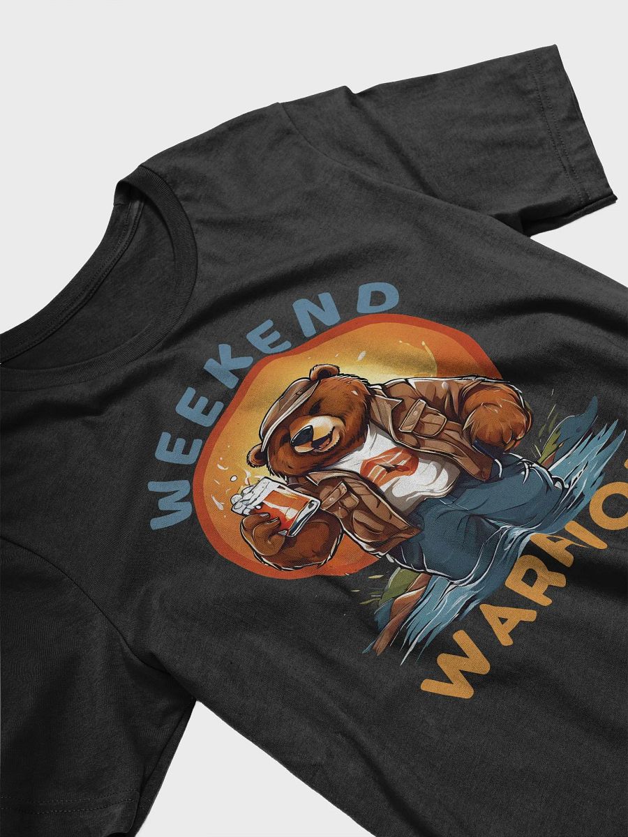 Weekend Warrior - Funny Big Bear Bella Canvas 3001 T-Shirt for Casual Style Lovers product image (4)