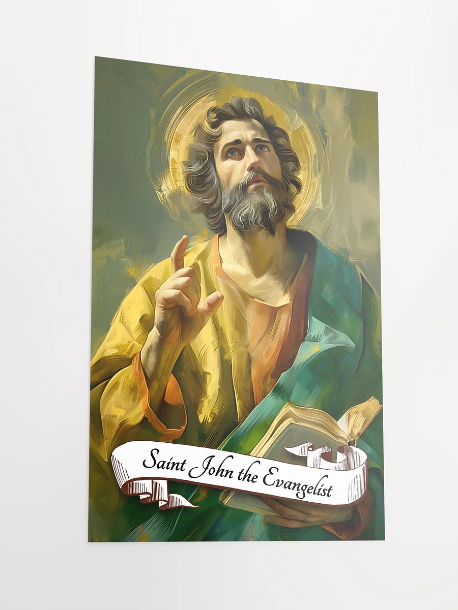 Saint John The Evangelist Patron Saint of Love, Loyalty, Friendships, Authors Matte Poster product image (4)