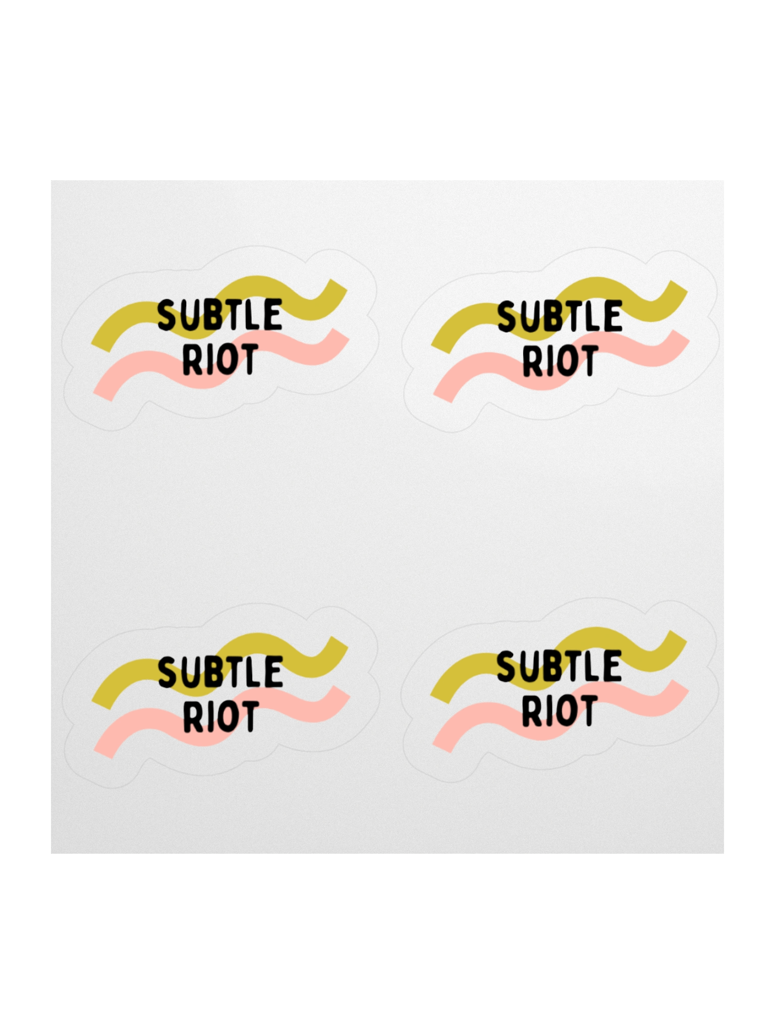 Subtle Riot Kiss Cut Sticker Set product image (1)