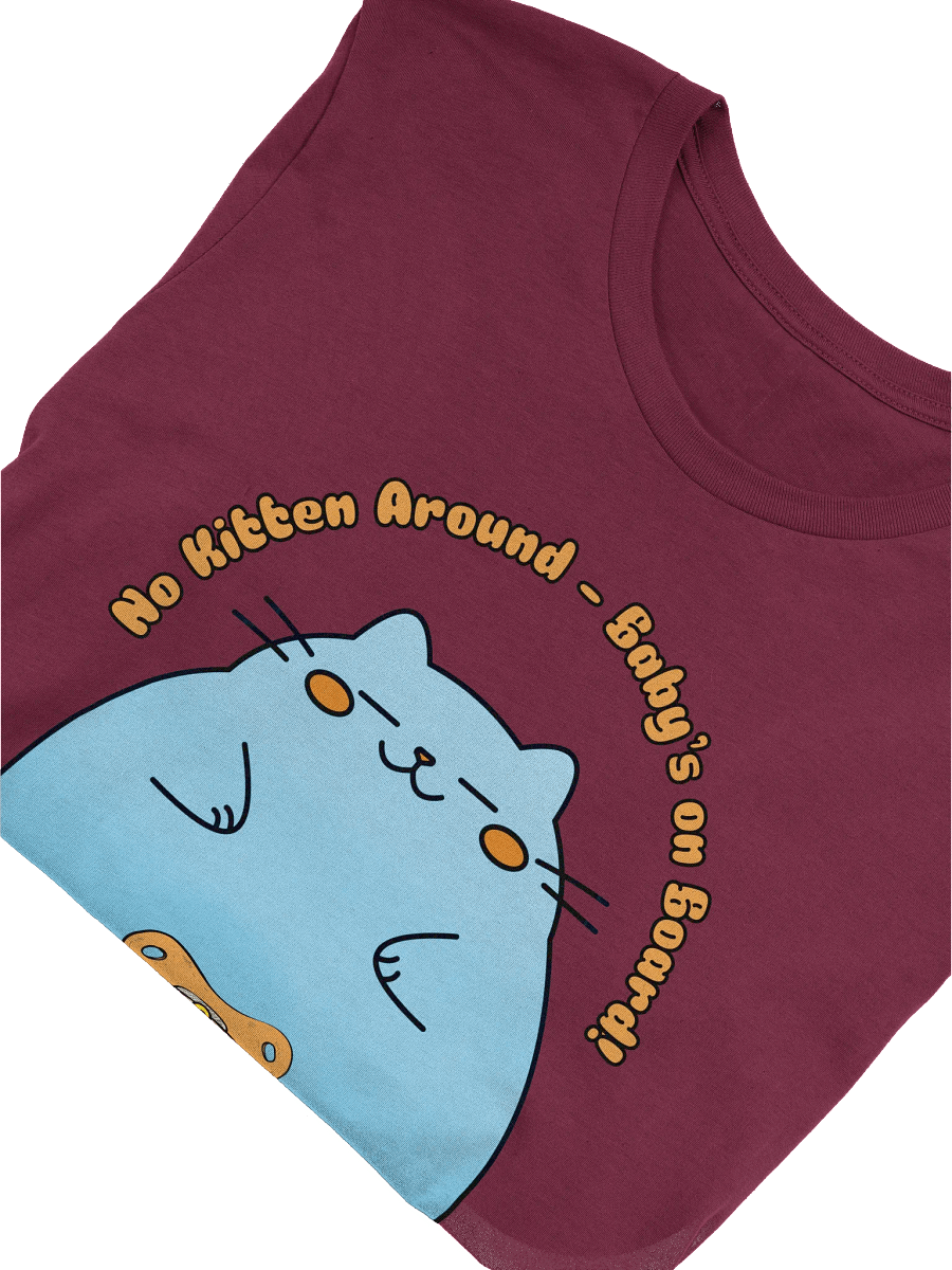 Funny Cat Pregnancy Announcement Unisex Tee - 'No Kitten Around, Baby's on Board' Maternity Shirt, Gender Reveal Party, Mom to Be Gift, Baby product image (52)