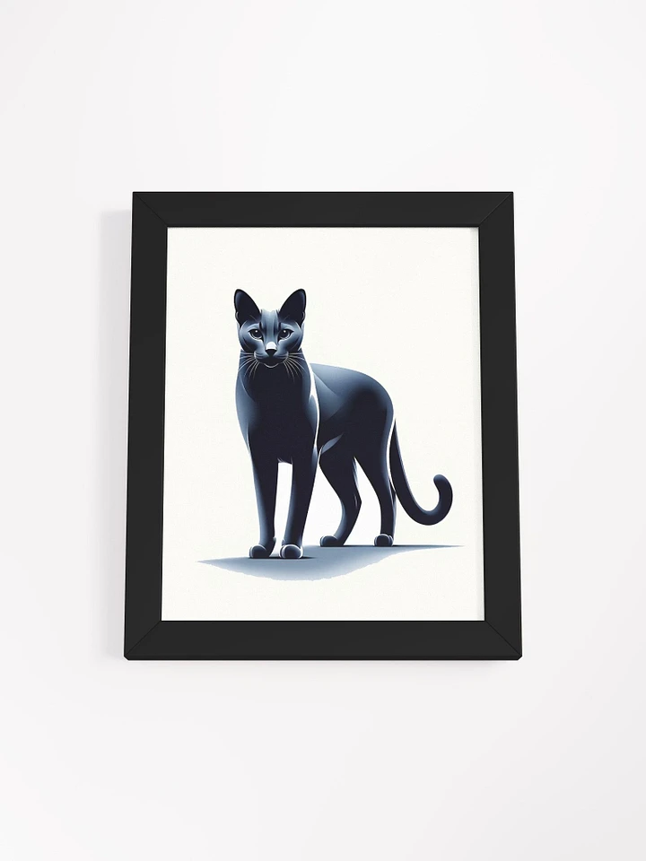 Framed High-Quality Matte Poster (in): Russian Blue product image (9)