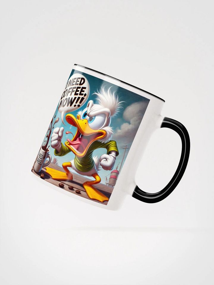 Angry Duck 'I NEED COFFEE' Ceramic Mug product image (3)