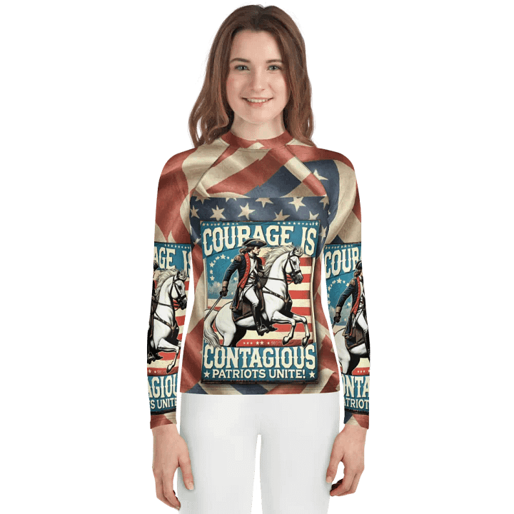 Courageous Patriots Youth Rash Guard product image (1)