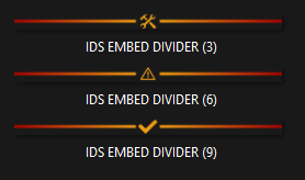 Fire Drill Embed Divider Bars product image (2)