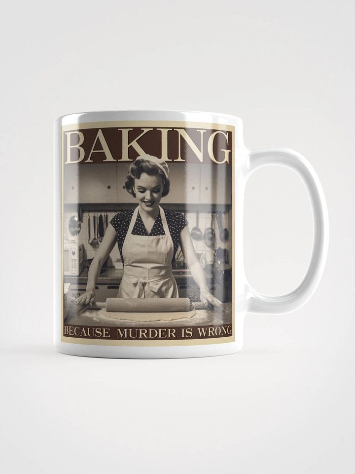 "Baking" #Humorous Glossy White Mug product image (2)