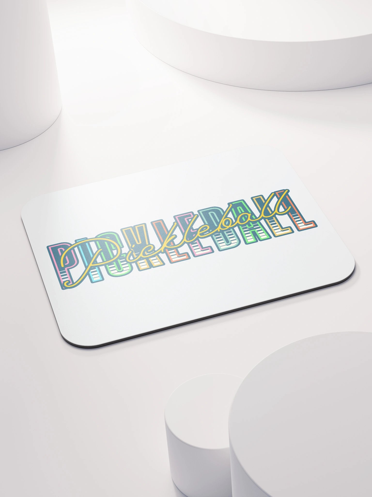 Pickleball Pickleball Vibrant Typography Mouse Pad product image (4)