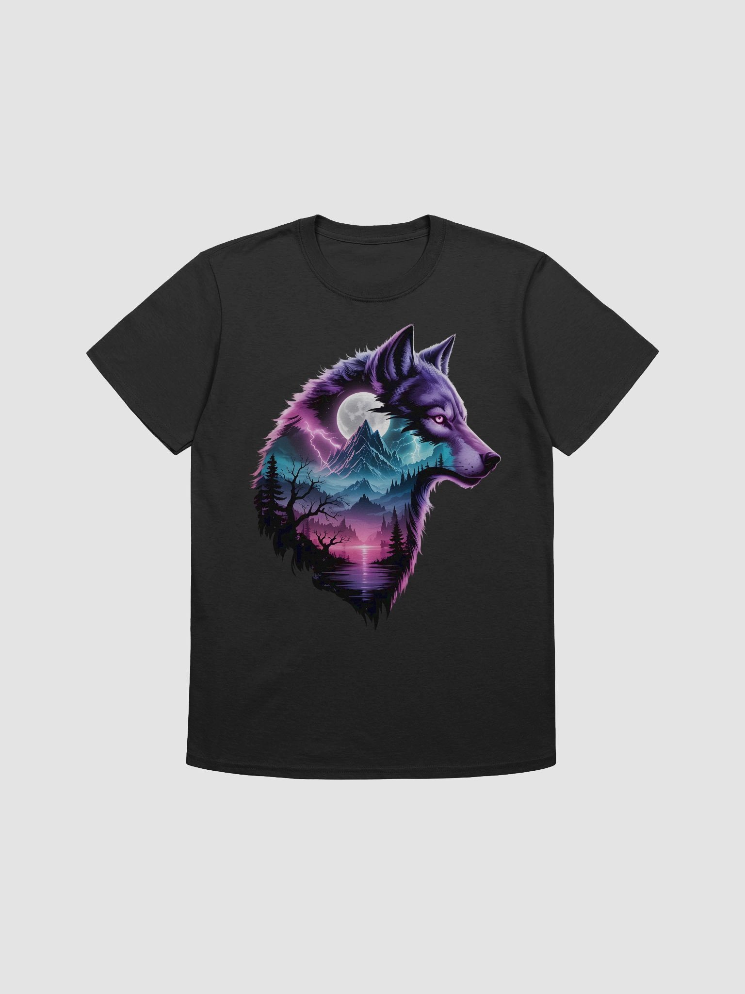 Mystical Wolf Landscape T-Shirt product image (1)