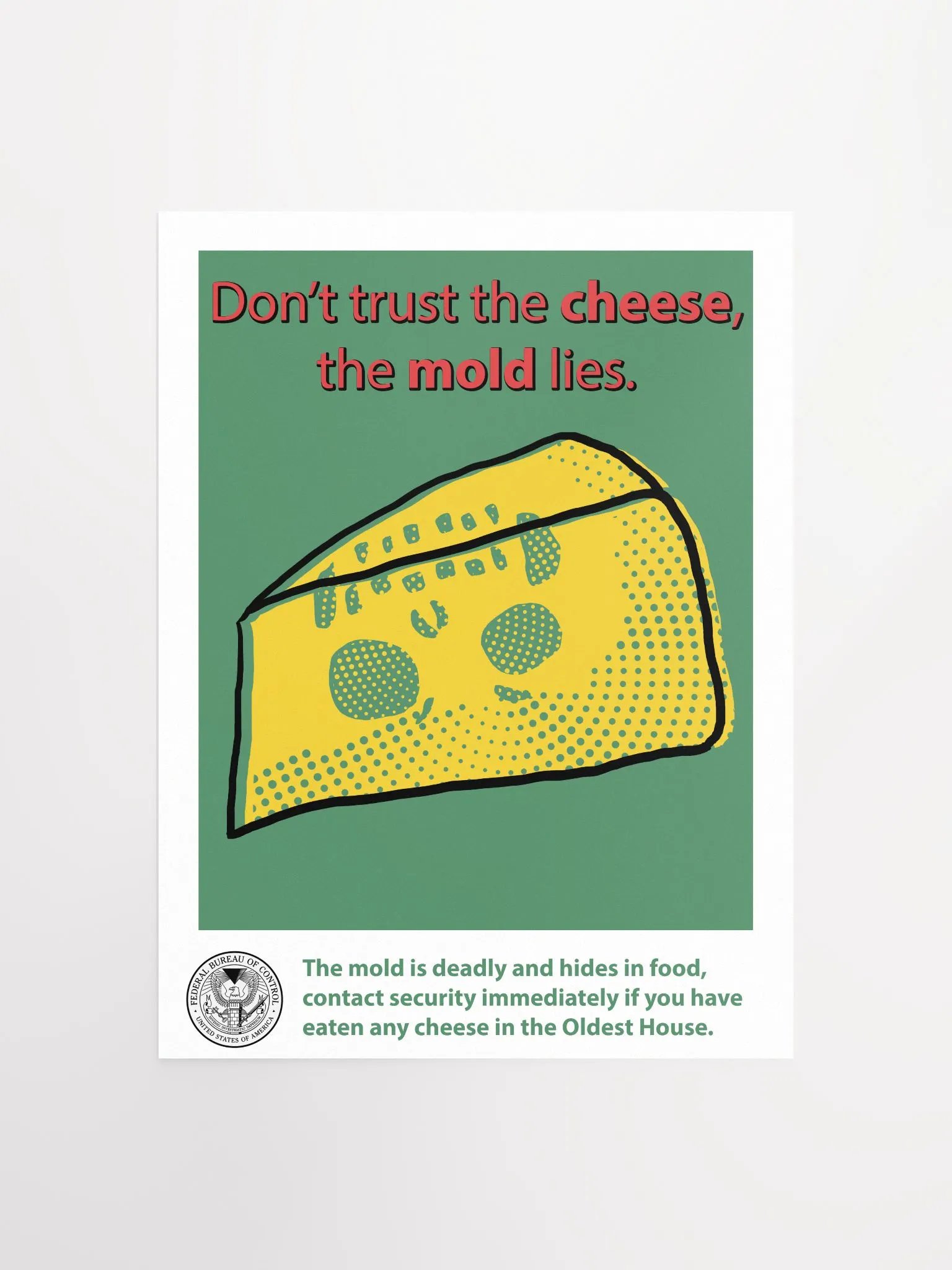 Don't eat the cheese Poster - Bureau Collection product image (1)