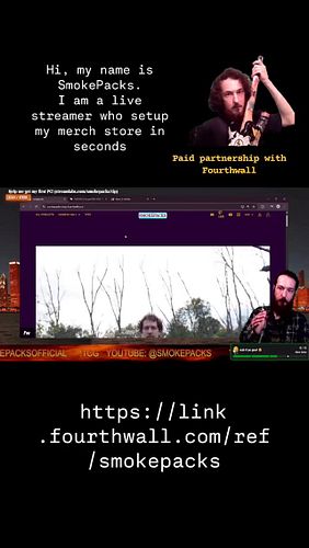 sobbing because i launched on a whim and can reinvest into my stream to help reach my goals😭🙏

https://smokepacks-shop.fourth...
