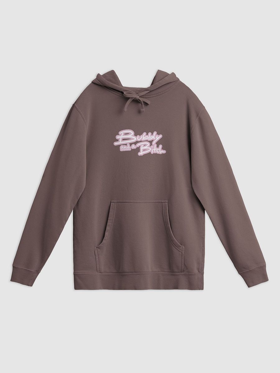 Bubbly and a B*tch (lined design, #E1B9CE) printed pigment hoodie product image (15)
