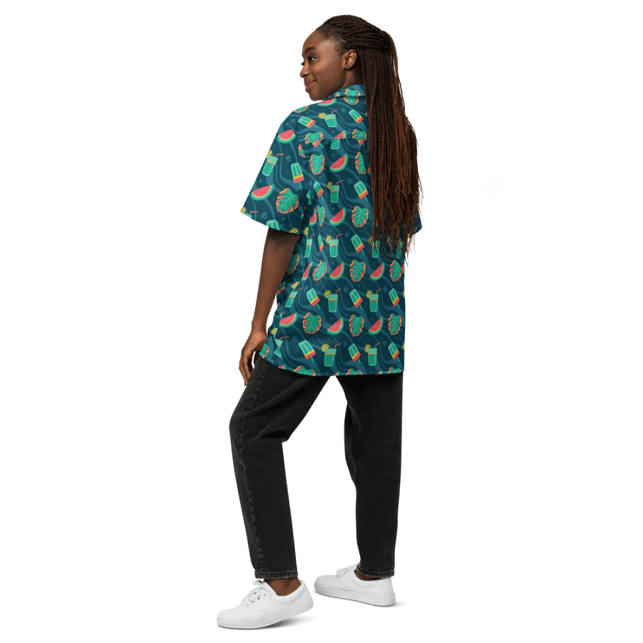 Summer Watermelon Cocktail Hawaiian Shirt product image (12)