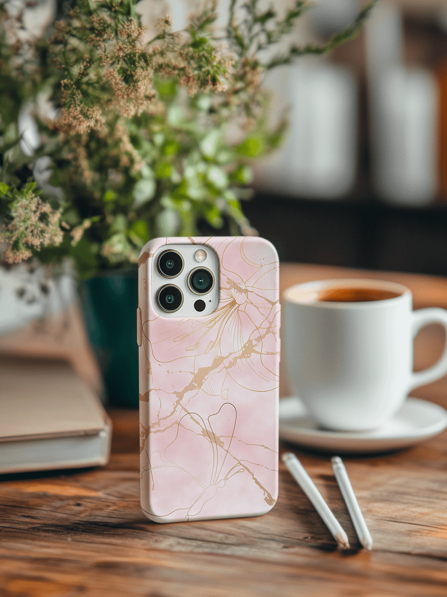 Golden Floral iPhone® Tough Case product image (1)