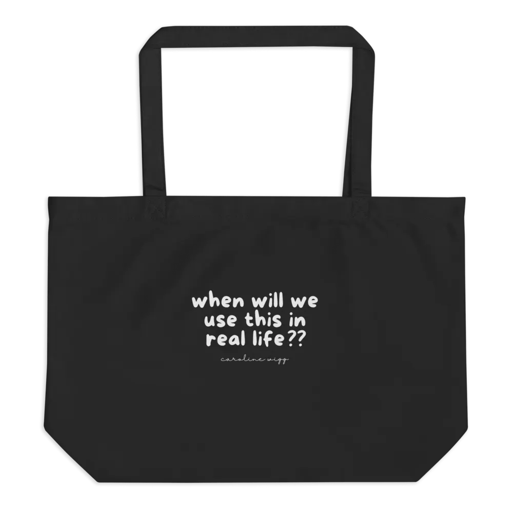 Real Life Tote Bag - Black product image (1)