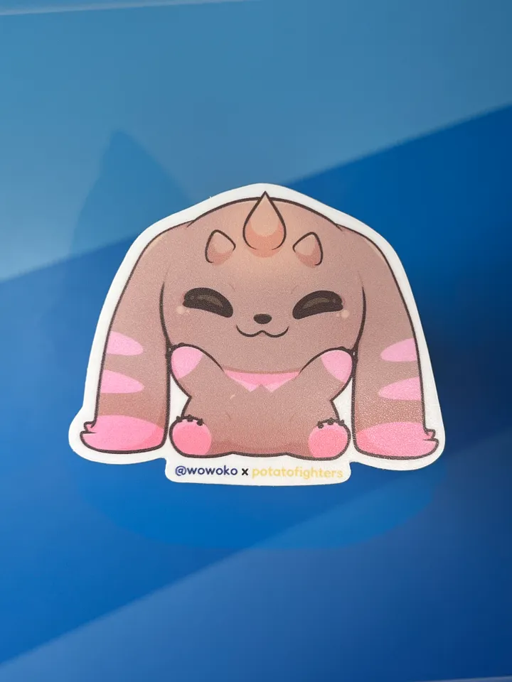 WoWoKo x Potato Fighters - Digimon - Lopmon - Sticker product image (2)