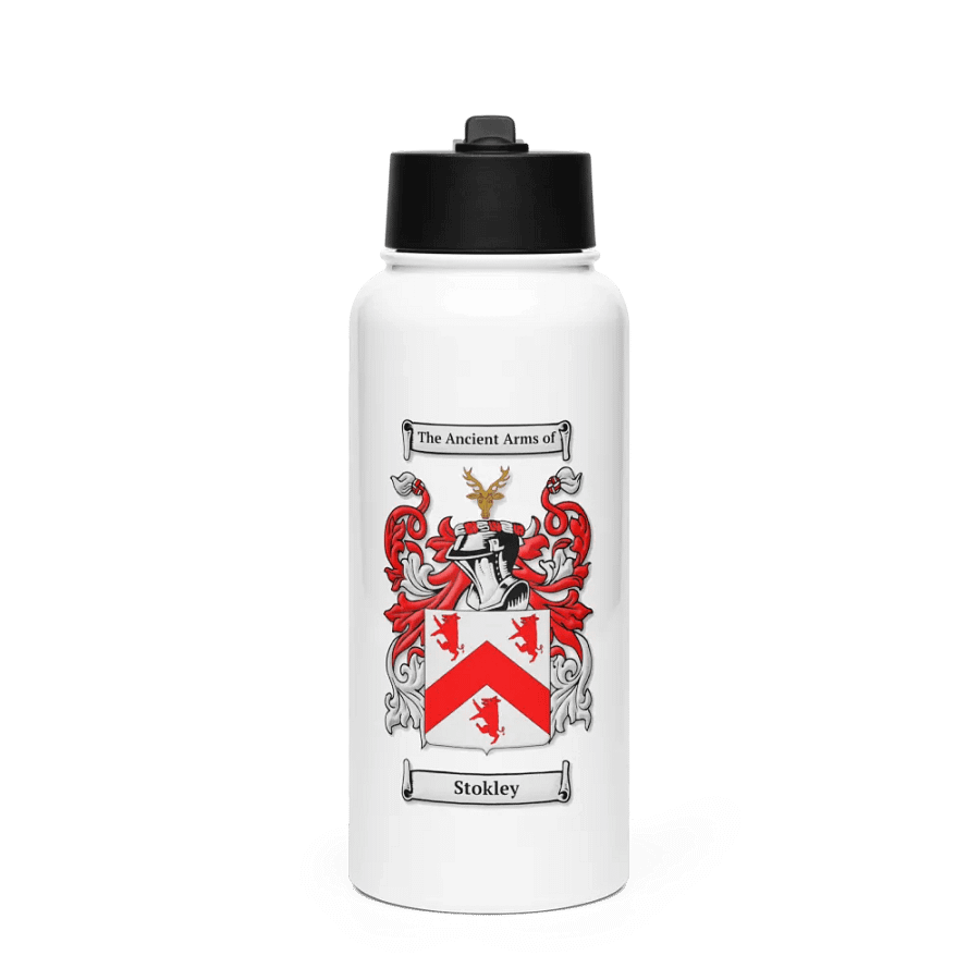 Stokley Family Crest - Stainless Steel Sports Water Bottle product image (1)