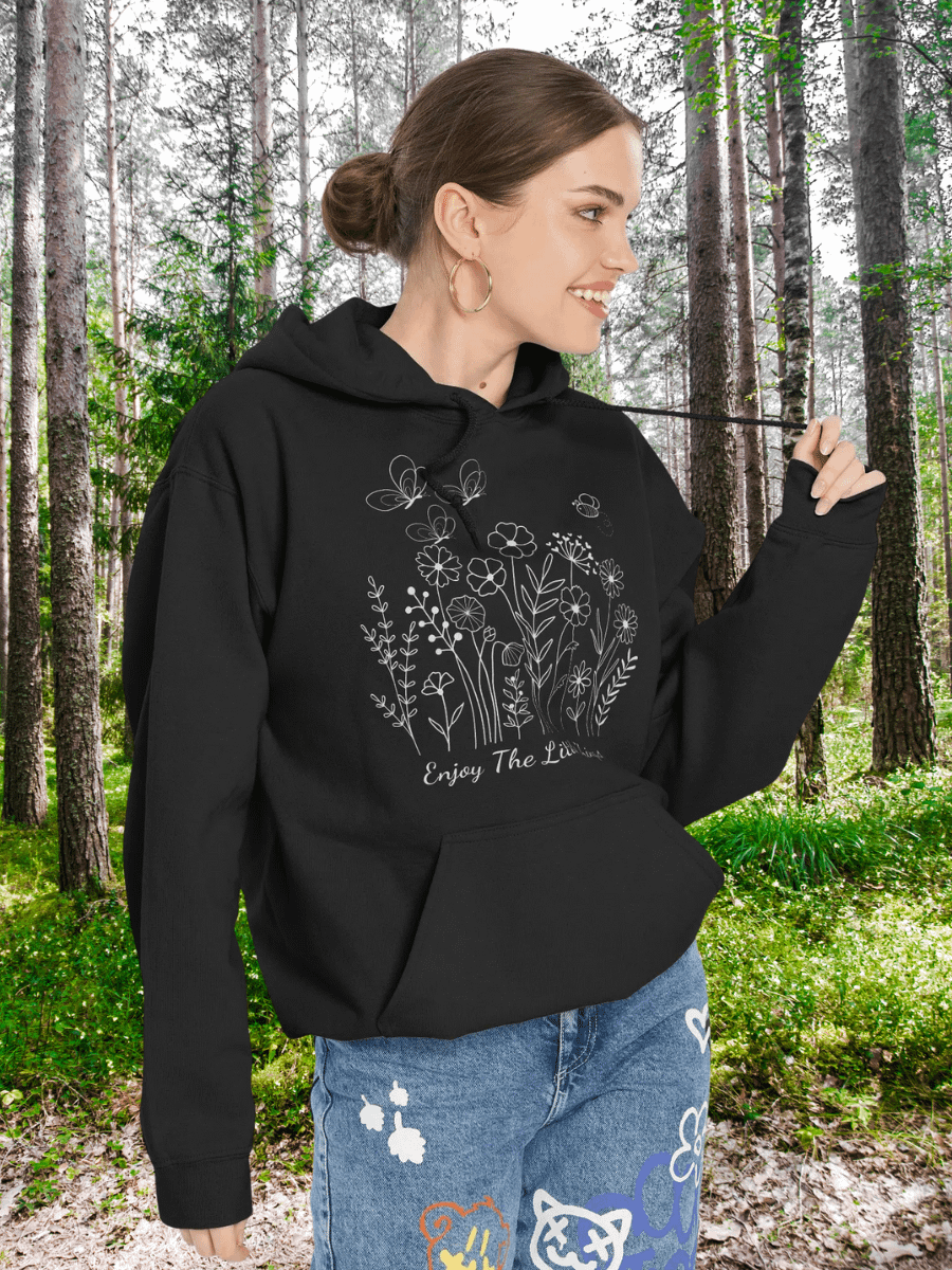 Enjoy The Little Things Floral Classic Hoodie product image (91)