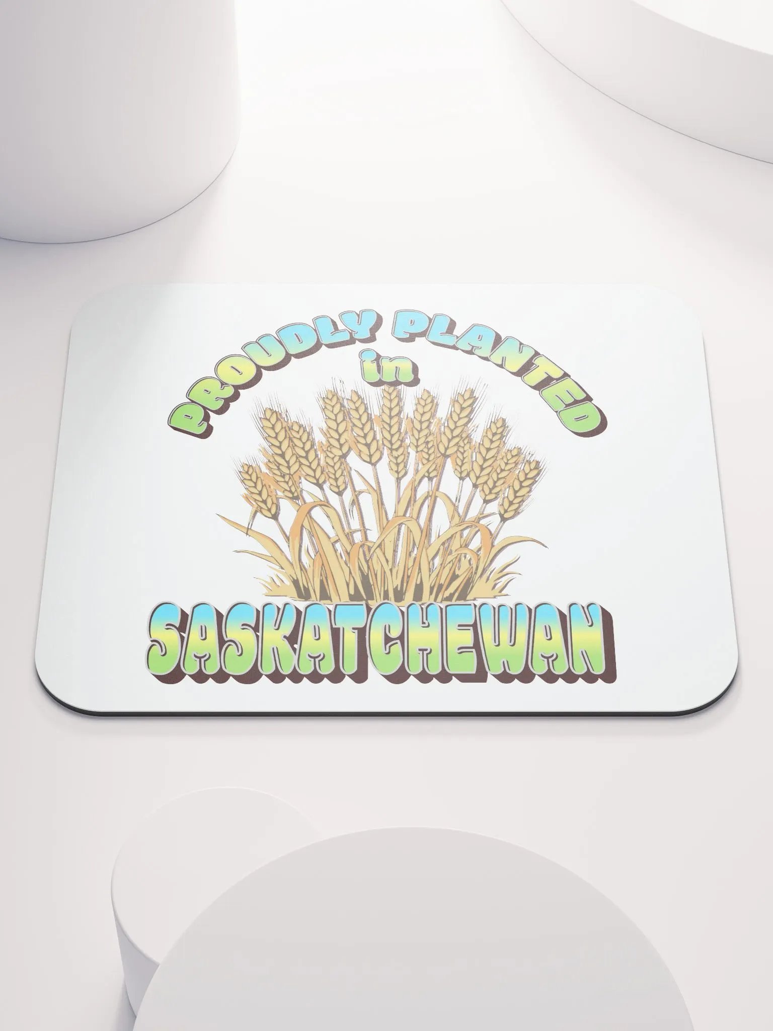 Proudly Planted In Saskatchewan Prairie Pride Mouse Pad product image (2)