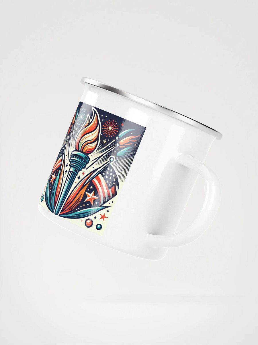 Patriotic Torch Enamel Mug product image (3)