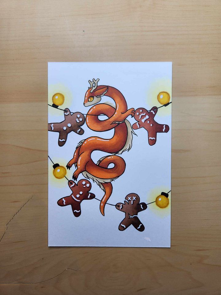 Dessin original Noël Dragon product image (2)