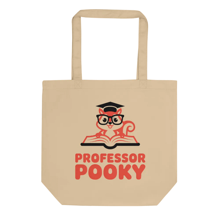 Professor Pooky's Wise Cat Tote Bag product image (1)
