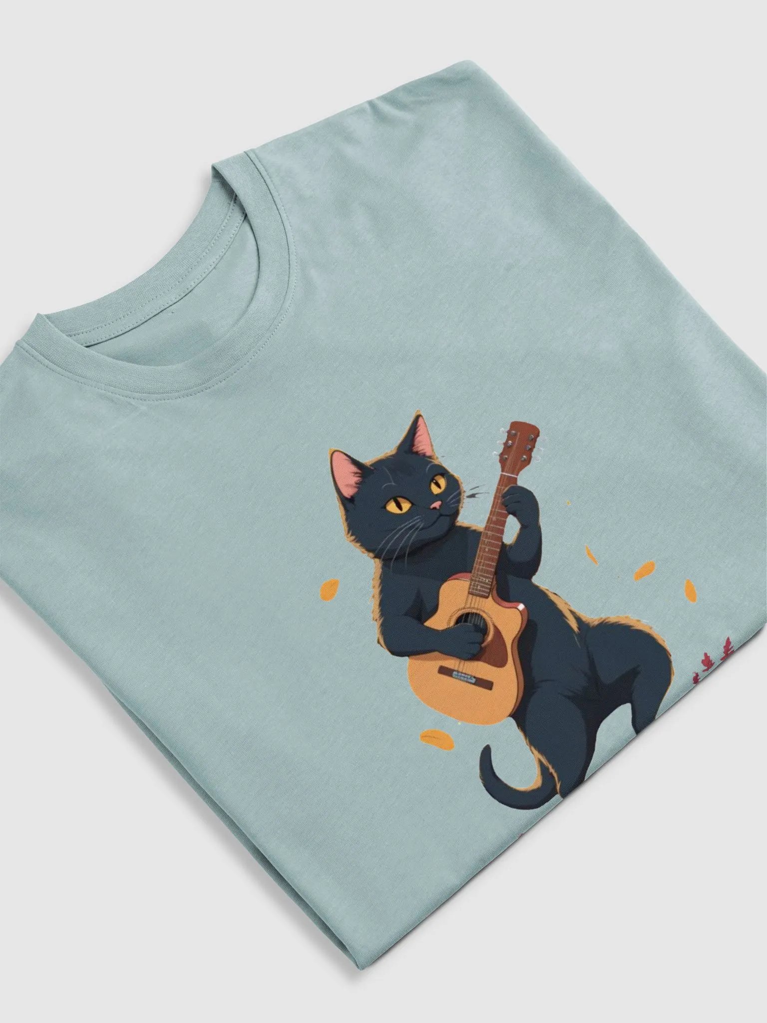 Autumn Serenade Cat Guitarist Tee product image (33)