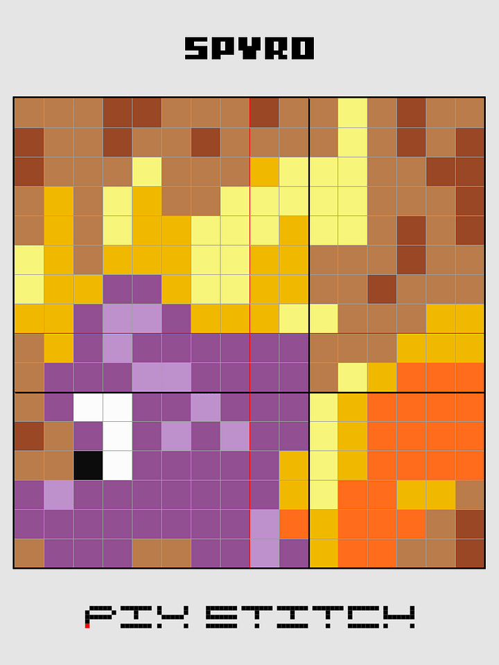 Spyro Pixel Art product image (2)