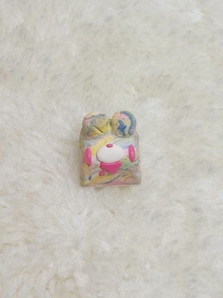 Tie Dye Gloomy Bear Keycap product image (1)