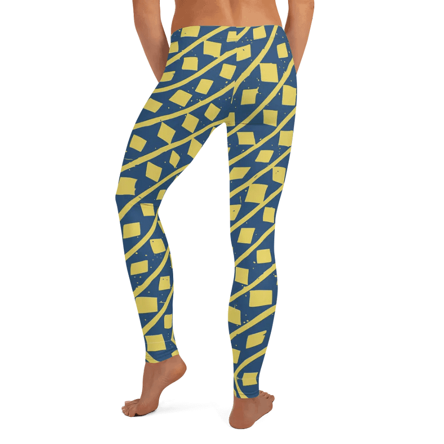 Dynamic Yellow Geometric Movement Leggings product image (8)
