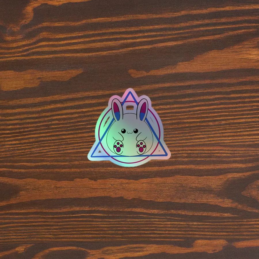 Chubby Rabbit Holographic Sticker Sheet product image (5)