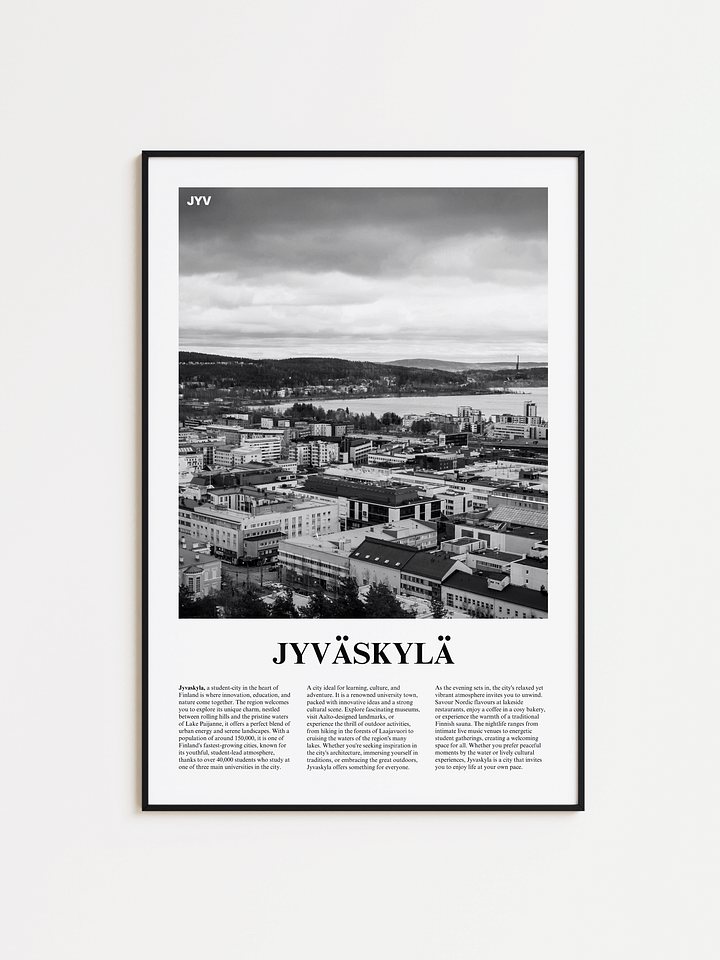 Jyvaskyla 01 Newspaper Poster product image (1)