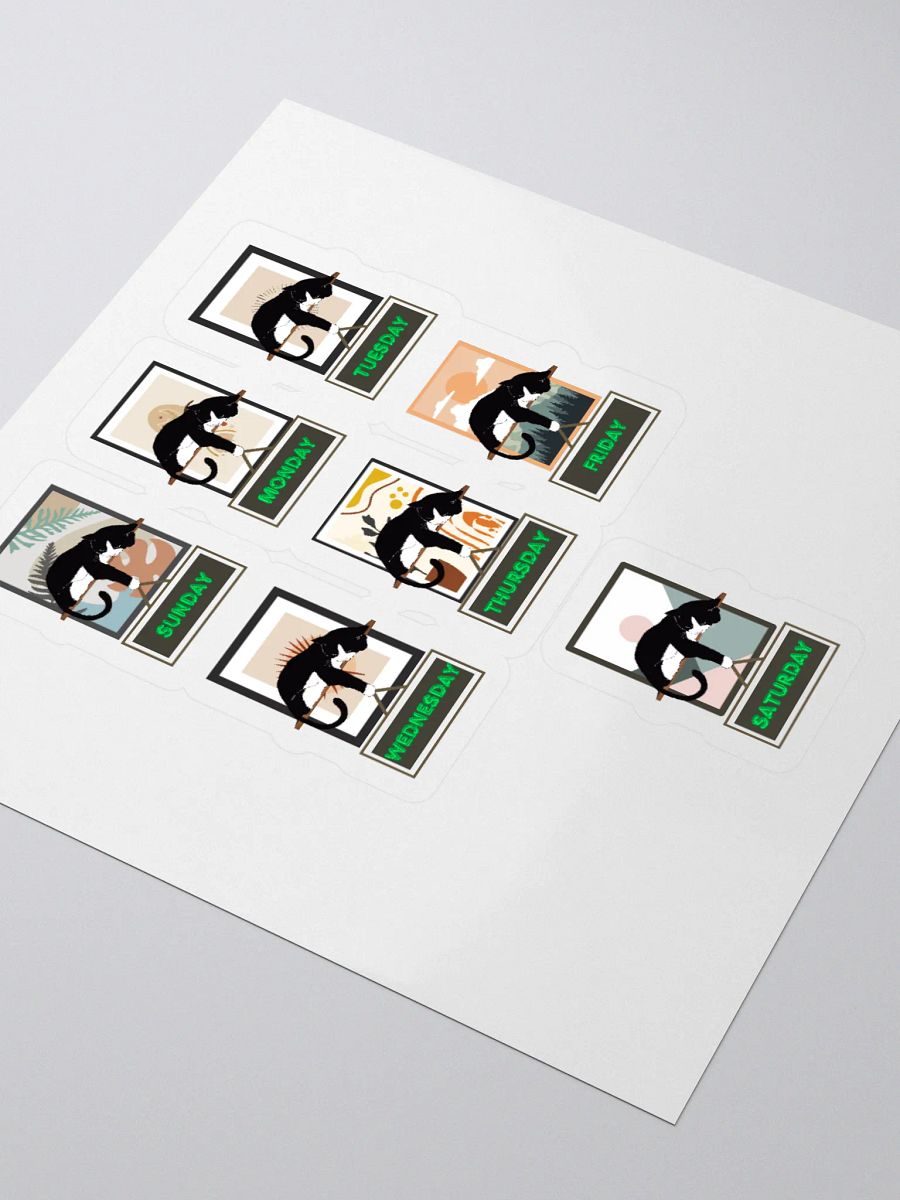 Cats Days of The Week Sticker product image (3)