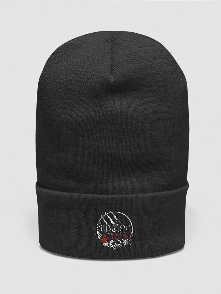 Clawed Savage Rose Beanie (White Thorns) product image (2)