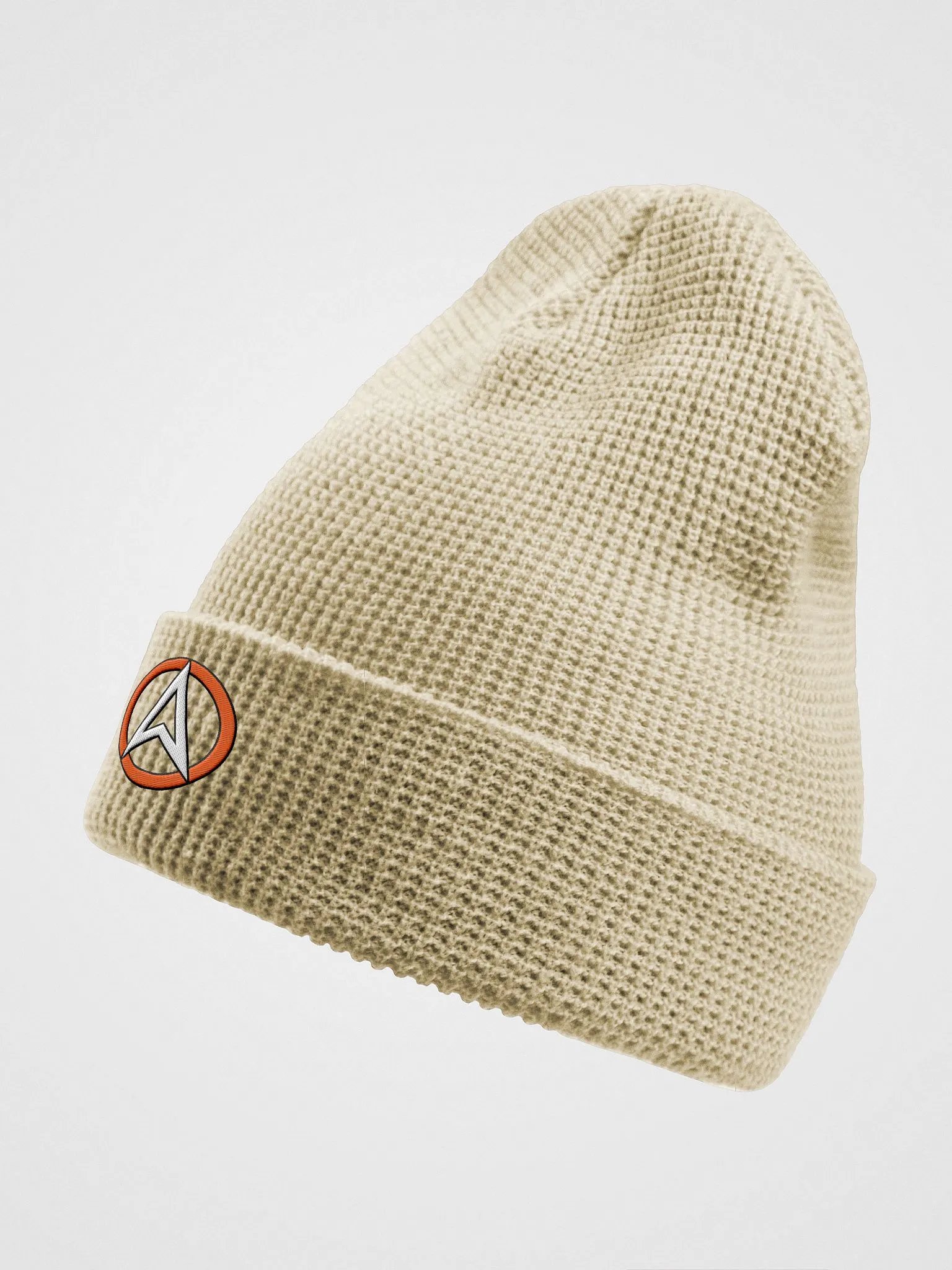 'OA' Symbol Waffle Knit Beanie (Embroidered) product image (5)