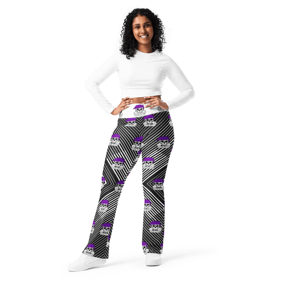 Enigma Nation All-Over Print Flare Leggings product image (8)