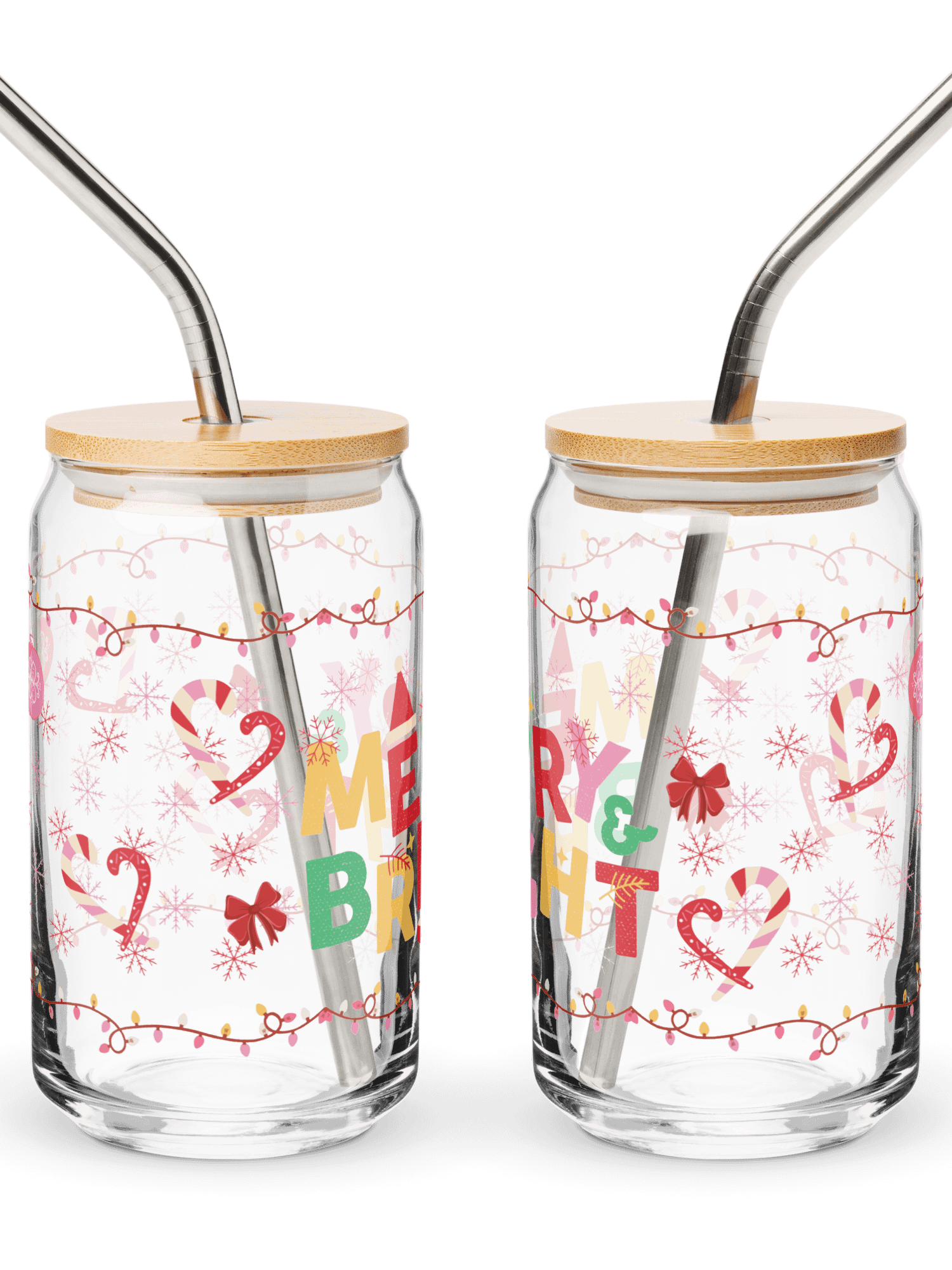 Merry & Bright Glass Tumbler product image (7)