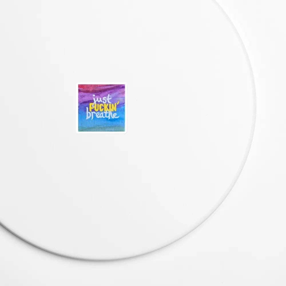 Just Fuckin' Breathe Die-Cut Magnets product image (5)