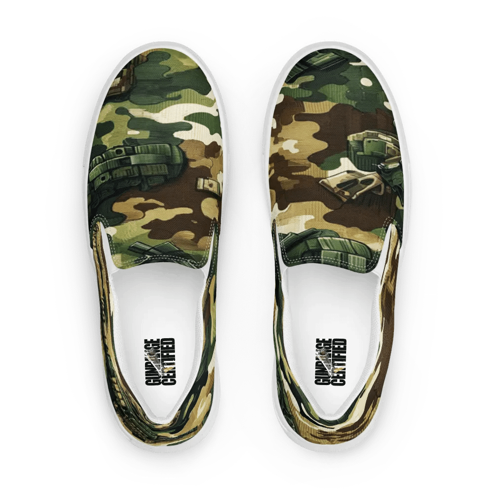 Gun Range Certified: Army Slip on Sneakers product image (1)