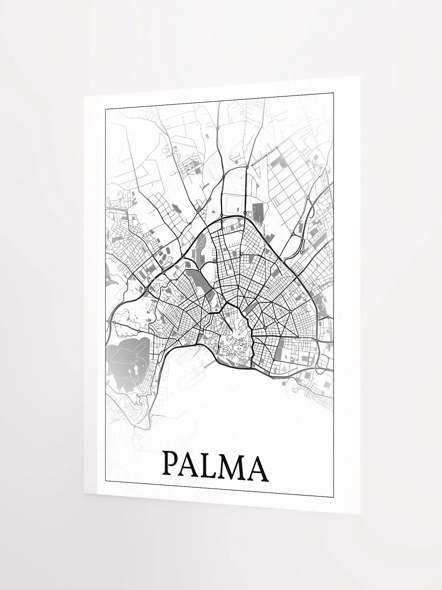 Palma, Mallorca, Spain, city map print product image (6)
