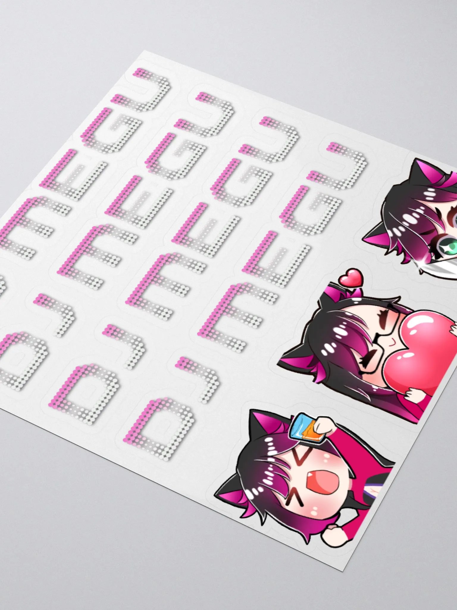 DJ Megu Logo Sticker Set product image (3)