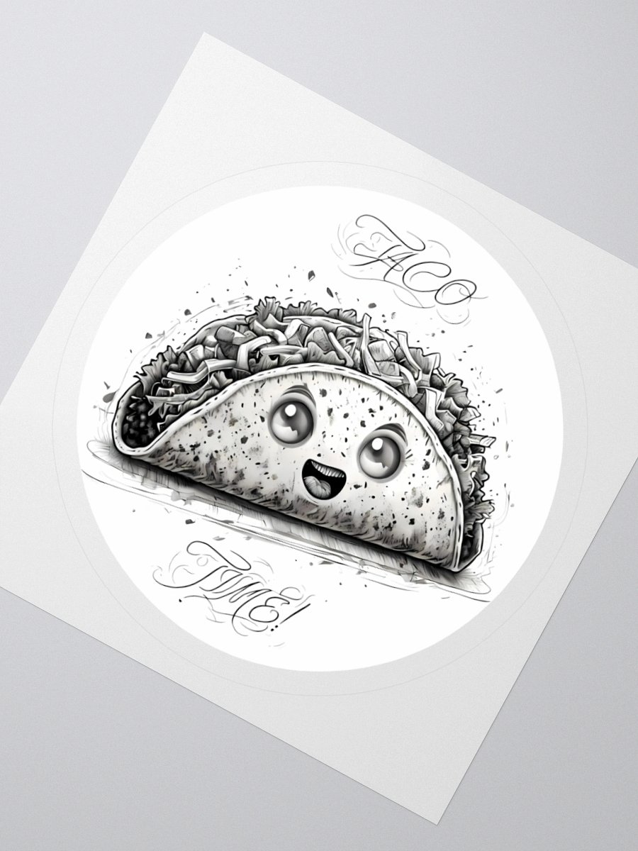 Cute Taco Time Sticker - Ideal for Taco Enthusiasts product image (5)
