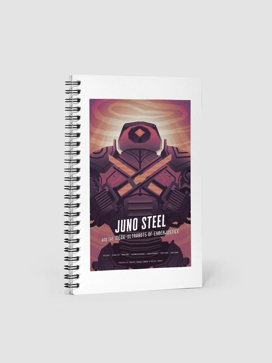 Juno Steel and the Mega-Ultrabots of Cyberjustice Spiral Notebook product image (1)