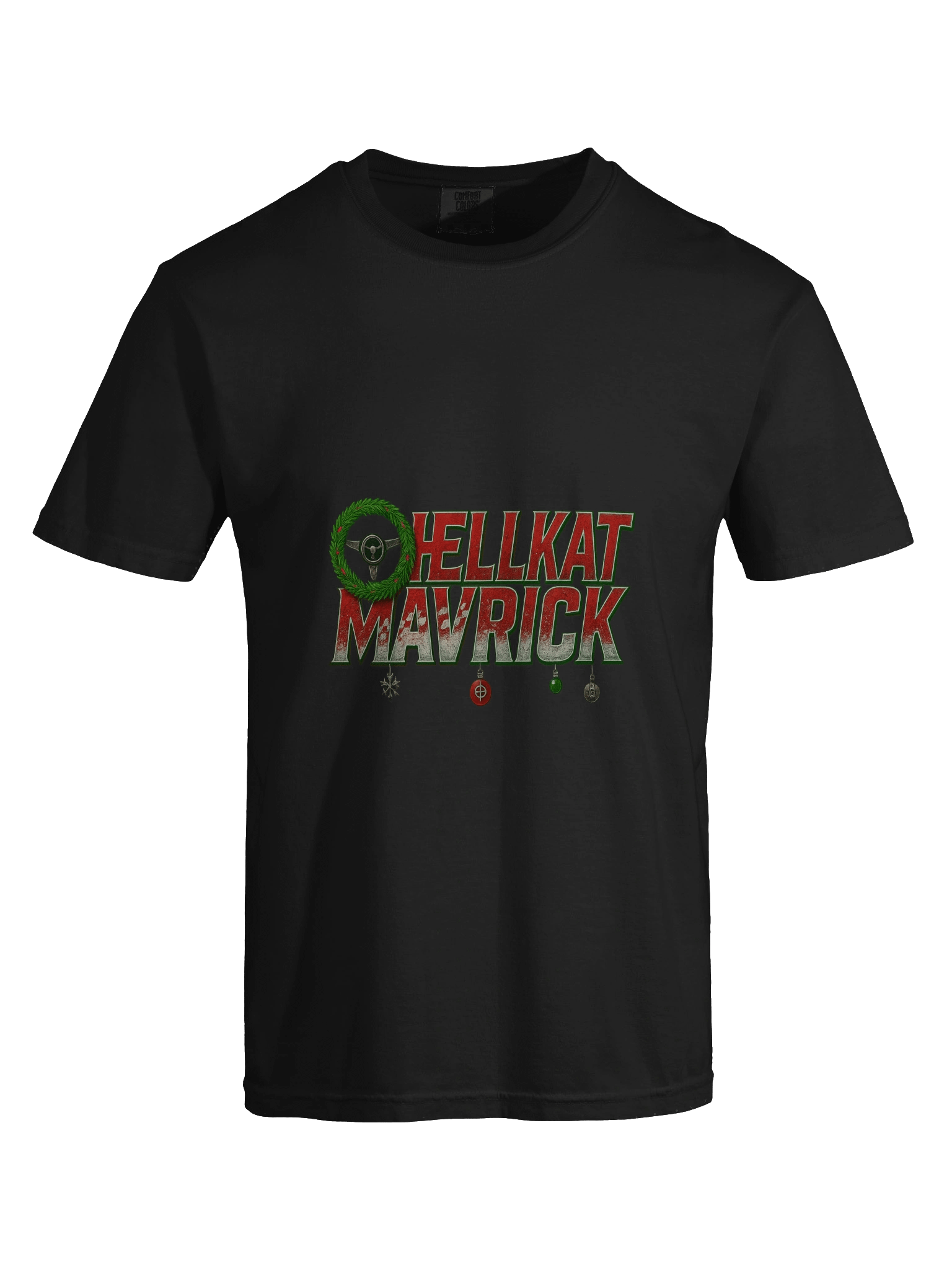 HKM Holiday Wreath & Ornaments T-Shirt product image (7)