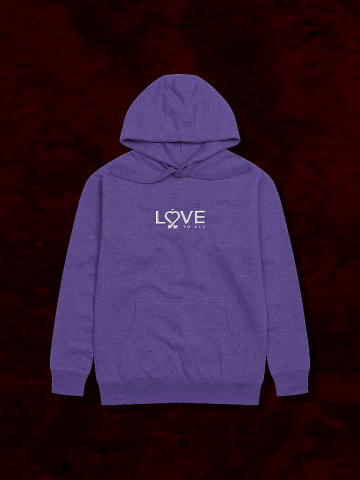 L2A Embroidered Heather Slim Hoodie product image (1)