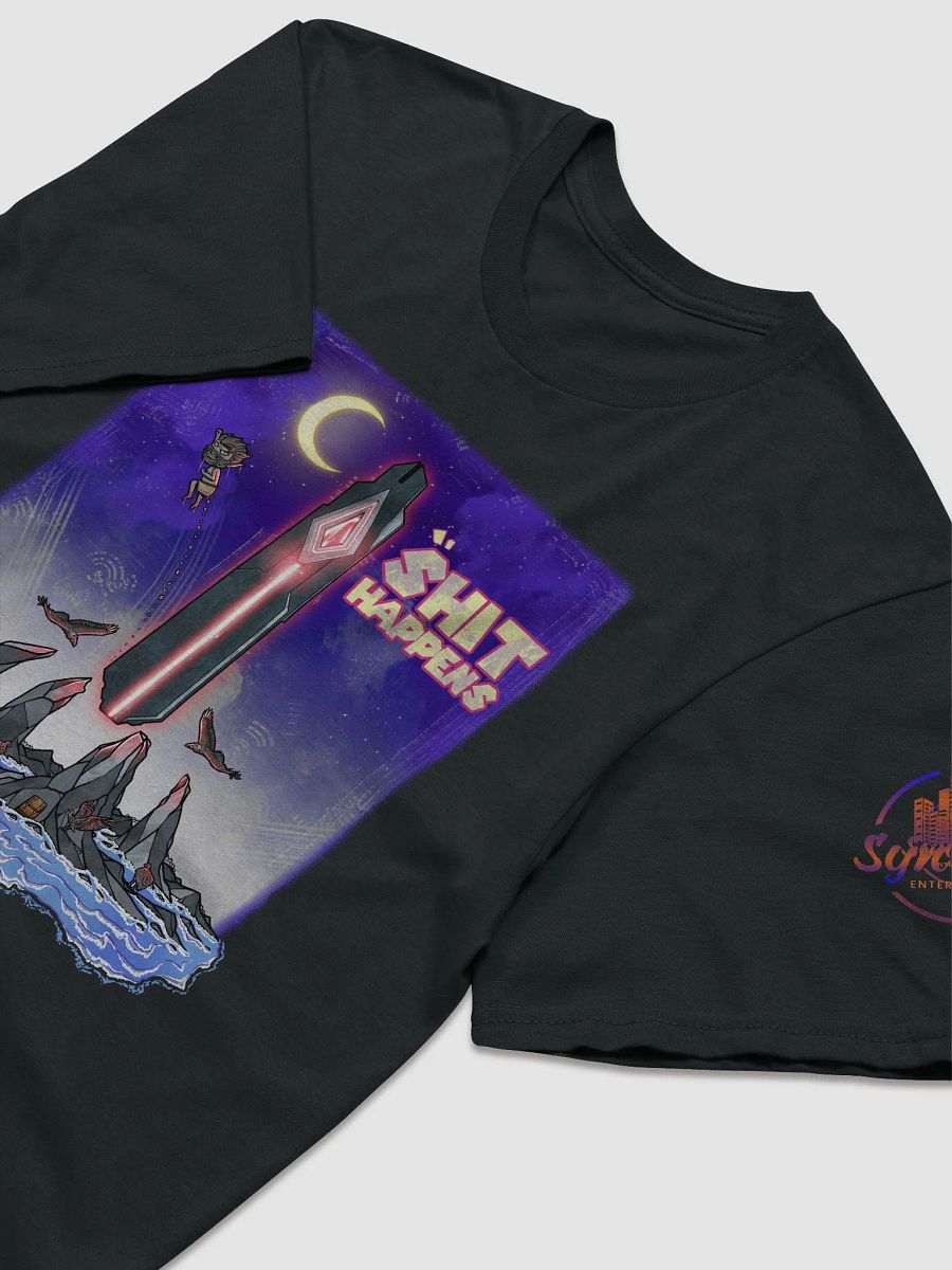 Shit Happens-black Lightweight cotton tee. product image (4)
