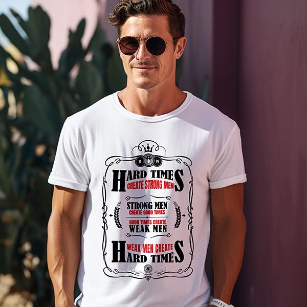 Hard Times Make Strong Men T-Shirt product image (5)